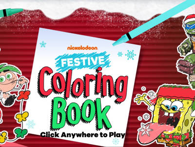 Nickelodeon Festive Coloring Book